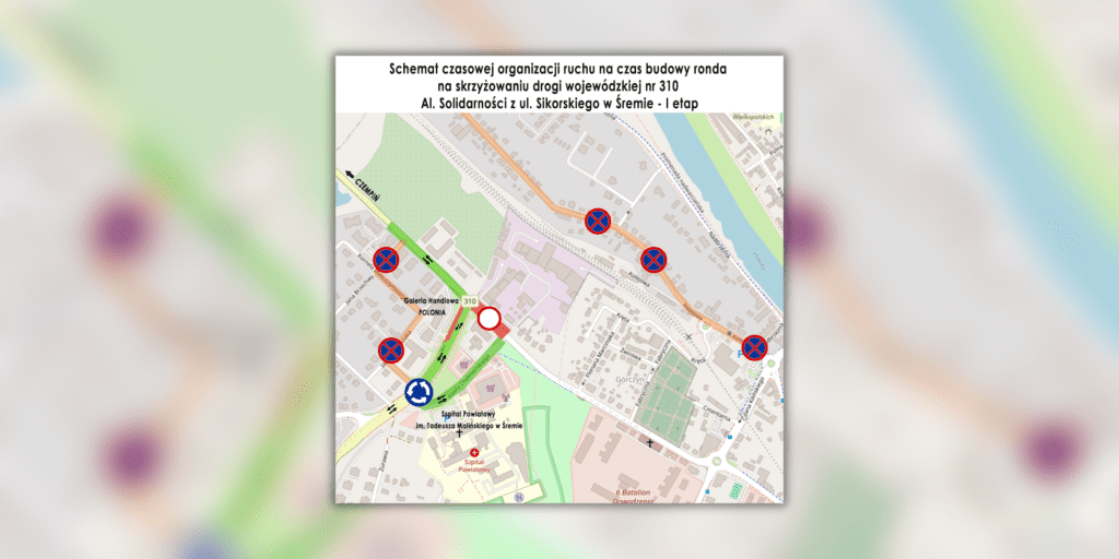 Rusza budowa ronda przy Galerii Polonia. Znamy trasy objazdów